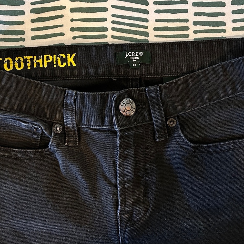 J.Crew Black Stretch Skinny Jeans – Size 27 - Picture 5 of 7